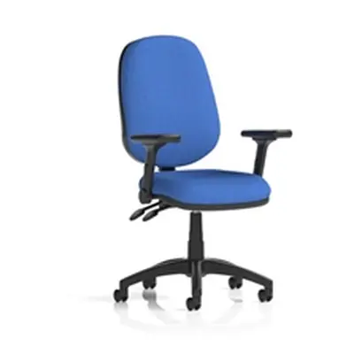 Eclipse Plus II Operator Chair Blue Adjustable Folding Arms