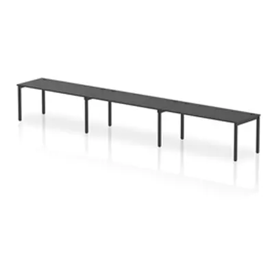 Impulse Bench Single Row 3 Person 1800 Black Frame Bench Desk Black