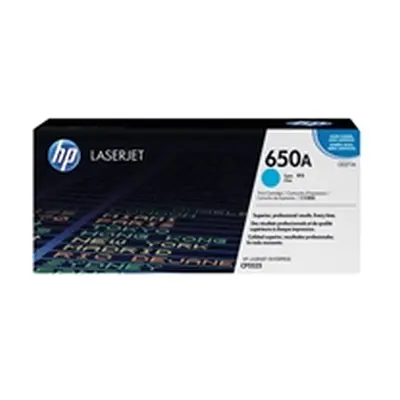 HP 650A Cyan Original LaserJet Toner Cartridge (CE271A)