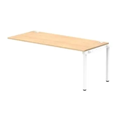 Impulse Bench Single Row Ext Kit 1800 White Frame Bench Desk Maple