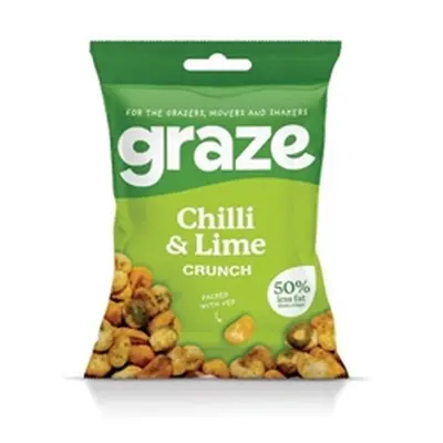 Graze Chilli and Lime Crunch 35g Pack of 10 3845