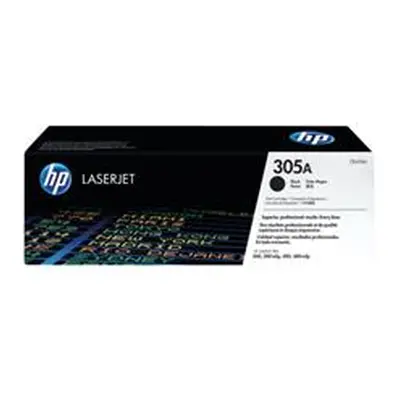 HP 305A Black Original LaserJet Toner Cartridge (CE410A)