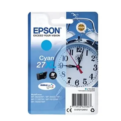 Epson 27XL Ink Cartridge DURABrite Ultra High Yield Alarm Clock Cyan