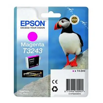 Epson T3243 Magenta Ink Hi-Gloss 14.0ML Puffin