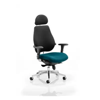 Chiro Plus Posture Chair Ultimate With Headrest Kingfisher