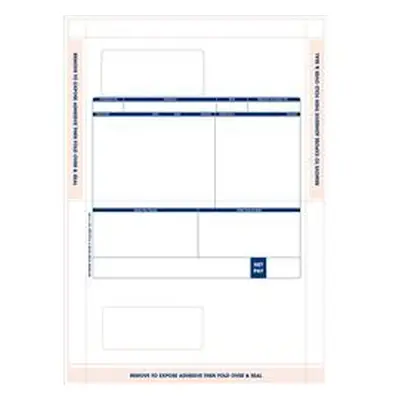 Sage Compatible Payslip Mailer Self Seal [Pack 500] - SE100