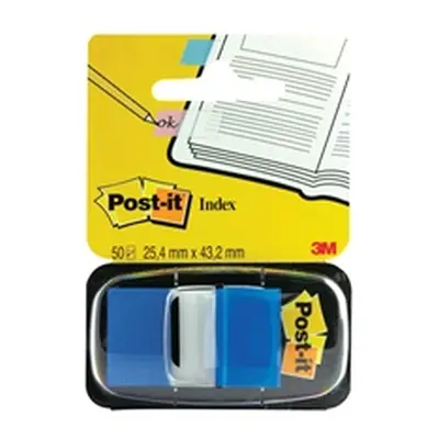 Post-it Index Tab 25mm Blue With Dispenser 680-2