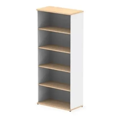 Impulse 2000mm Bookcase Maple and White