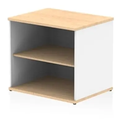 Impulse 600mm Deep Desk High Bookcase Maple and White