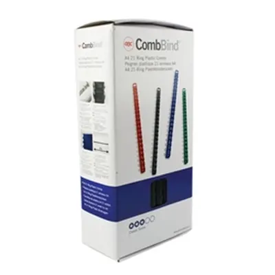 GBC Black CombBind 12mm Binding Combs (100 Pack)