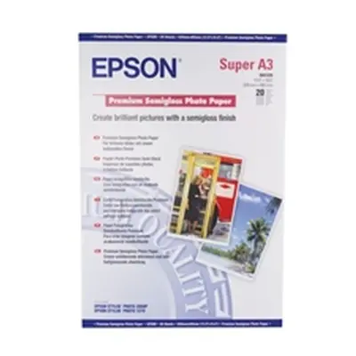 Epson A3 Premium Semi-Gloss Photo Paper A3+ 250gsm (20 Pack)