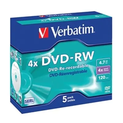 Verbatim DVD-RW 4X 4.7GB (5 Pack)