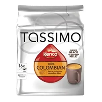 Tassimo Kenco 100% Columbian Coffee 136g Capsules (5 Packs of 16)