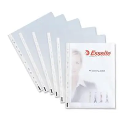 Esselte Economy Pocket Polypropylene Multipunched [Pack 100] - 56133