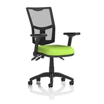 Eclipse Plus III Operator Chair Mesh Back Seat Green Adjustable Arms