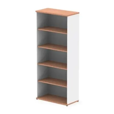 Impulse 2000mm Bookcase Beech and White