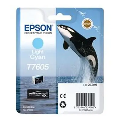 Epson T7605 Ink Cartridge Killer Whale Light Cyan - C13T76054010