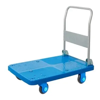 Proplaz Super Silent Platform Trolley; Silent Castors; 300kg Blue/Grey