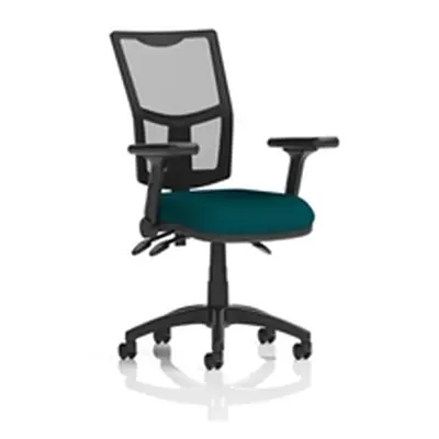 Eclipse Plus III Operator Chair Mesh Back Seat Teal Adjustable Arms