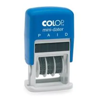 Colop S160/L2 Mini Text Dater Stamp PAID 12 Years - 105270