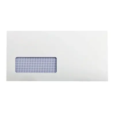 Q-Connect DL Envelopes Window Recycled Self Seal 100gsm - KF3505