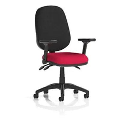 Eclipse Plus III Operator Chair Cherry Adjustable Folding Arms