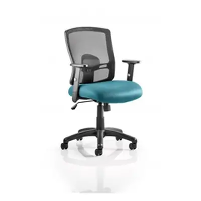 Portland Task Operator Chair Kingfisher Colour Seat With Ar