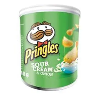 Pringles Sour Cream and Onion Crisps 40g (Pack of 12) 7000279000