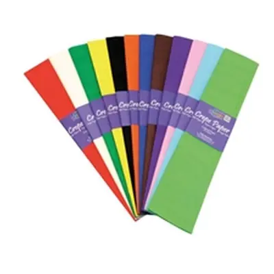 Bright Ideas Crepe Paper Assorted (12 Pack) BI0568