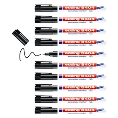 Edding 8404 Aerospace Permanent Marker Bullet [Pack 10] - 4-8404001