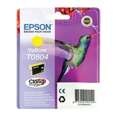 Epson T0804 Photographic Ink Cartridge Claria Yellow C13T08044011