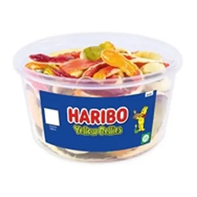 Haribo Yellow Bellies Snakes Sweets Drum 768g 09690