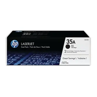 HP 35A 2-pack Black Original LaserJet Toner Cartridges (CB435AD)