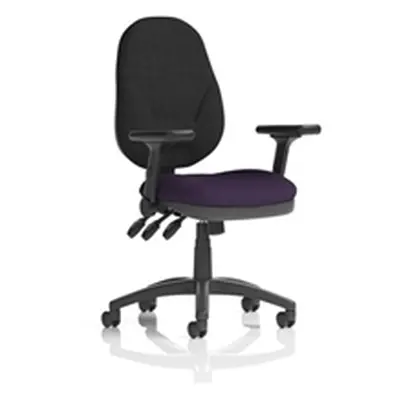 Eclipse Plus XL Operator Chair Tansy Purple Adjustable Folding Arms