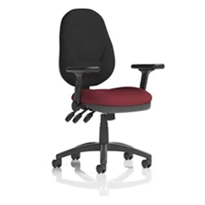 Eclipse Plus XL Operator Chair Ginseng Chilli Adjustable Folding Arms