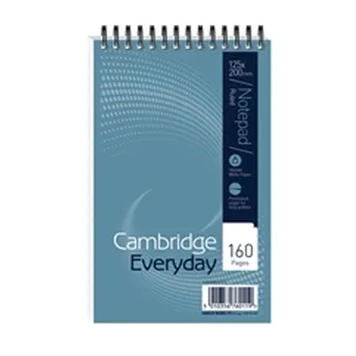 Cambridge Everyday Ruled Wirebound Notepad 125 x 200mm (Pack 10)