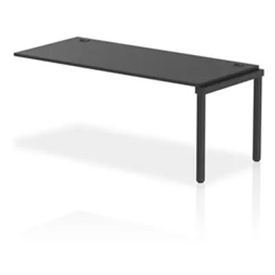 Impulse Bench Single Row Ext Kit 1800 Black Frame Bench Desk Black