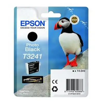 Epson Puffin T3241 14ml Ultrachrome Hi-Gloss2 Photo Black C13T32414010