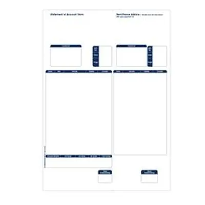 Custom Forms Sage A4 1-Part Laser Sales Ledgers 90gsm (500 Pack)