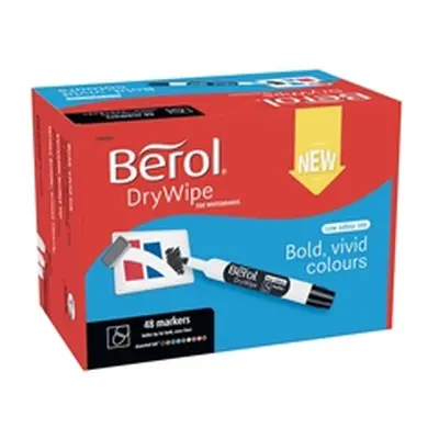 Berol Drywipe Marker Bullet Tip Assorted (48 Pack) 1984867