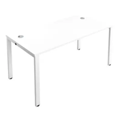 Cb 1 Person Bench 1200 X 800 Cable Port White-White