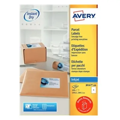 Avery Addressing Labels 1 Per Sheet White [100 Labels] - J8167-100