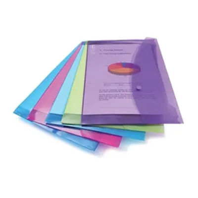 Rapesco Popper Wallet Foolscap Assorted (5 Pack) 0