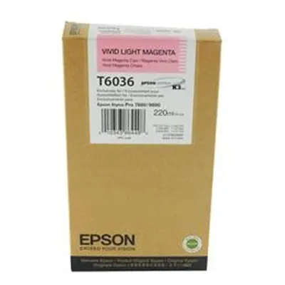 Epson T6036 Vivid Light Magenta (220ml) Ink Cartridge - C13T603600