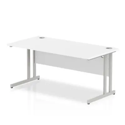 Impulse Cantilever 1600 Rectangle Desk White - I000307