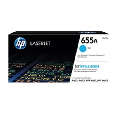 HP 655A Original LaserJet Toner Cartridge Cyan CF451A