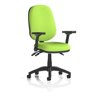 Eclipse Plus III Operator Chair Myrrh Green Adjustable Folding Arms