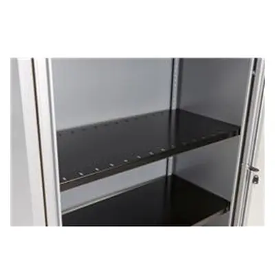 Bisley Essentials Slotted Shelf for Cupboards - Black - BSSPDP1BLK