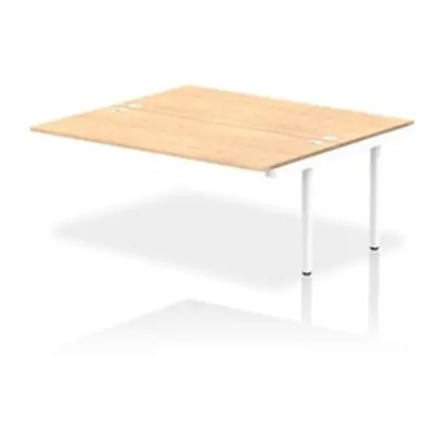 Impulse Bench B2B Ext Kit 1800 White Frame Office Bench Desk Maple