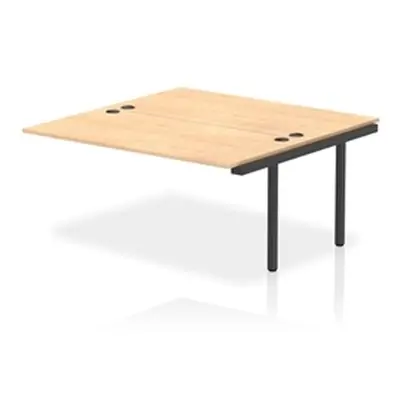 Impulse Bench B2B Ext Kit 1600 Black Frame Office Bench Desk Maple